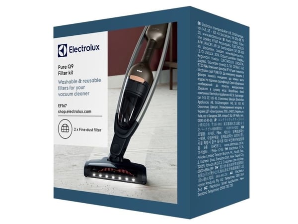Electrolux EF167, Suodatin, Sauvaimuri, Musta, Valkoinen, Electrolux, PureQ9, Laatikko