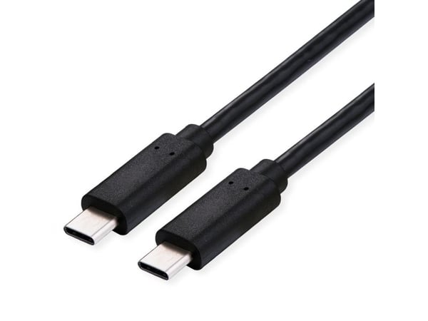 ROLINE 11029105, 2 m, USB C, USB C, USB4 Gen 3x2, 40 Gbit/sek., Sort