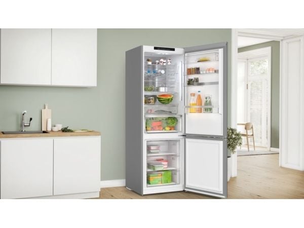 Bosch Serie 6 KGN49LBCF, 440 L, No Frost (jääkaappi), SN-T, 11 kg/24h, C, Musta