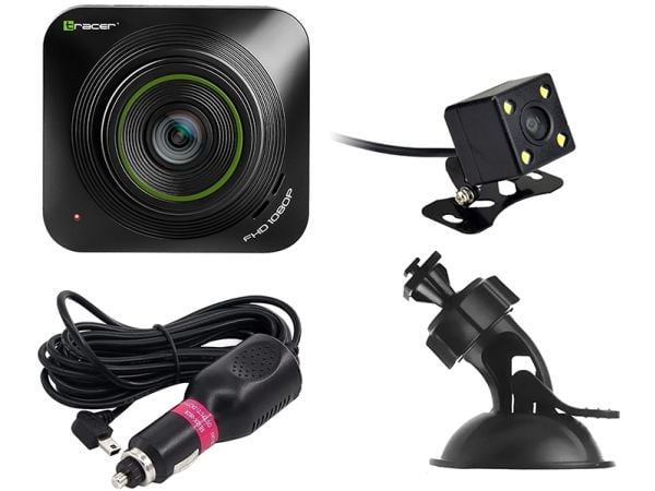 Tracer Tucana Dash Cam 2.2D FHD, Full HD, 1920 x 1080 pikseliä, 140°, CMOS, 2 MP, 1/3"