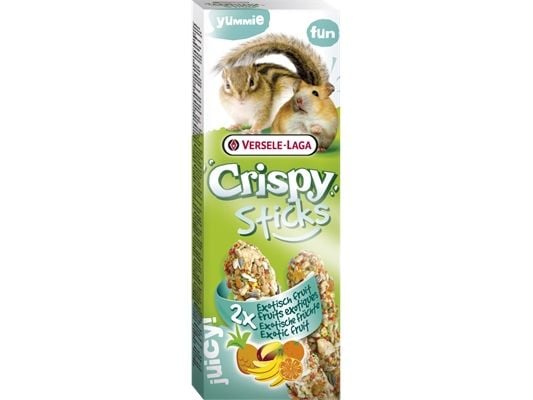 Versele-Laga Sticks Hamsters-Squirrels Exotic Fruit 110g, Snack, 110 g, Hamster, Vitamin A, Cereals, seeds, bakery products, honey, various sugars,...