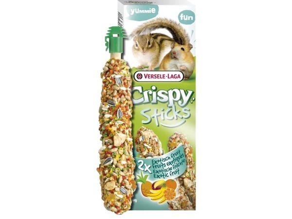 Versele-Laga Sticks Hamsters-Squirrels Exotic Fruit 110g, Snack, 110 g, Hamster, Vitamin A, Cereals, seeds, bakery products, honey, various sugars,...