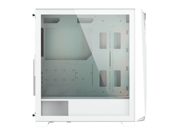 Gigabyte C301 Glass V2 - Mid tower - utökad ATX - genomskinlig sidopanel (härdat glas) - ingen strömförsörjning (ATX) - vit - USB/ljud