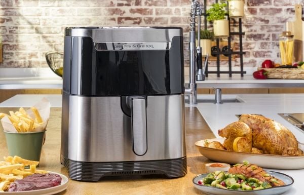 Tefal Easy Fry & Grill XXL EY801D15 - Varmluftsfritös - 6.5 liter - 1.83 kW - rostfritt stål