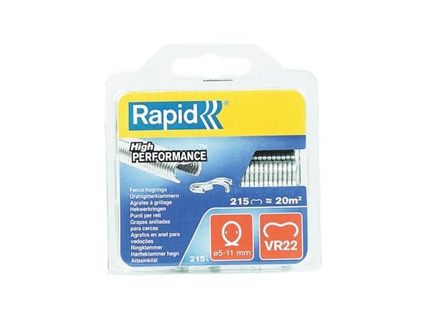Rapid VR22, Zink-stål, Metallisk, 215 stykker