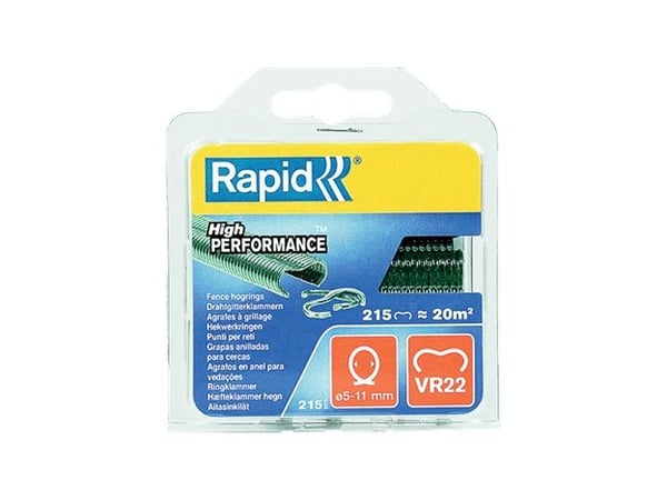 Rapid VR22, Rengas, Terästä, Vihreä, 215 kpl, Rapid FP20, FP222, 1,1 cm