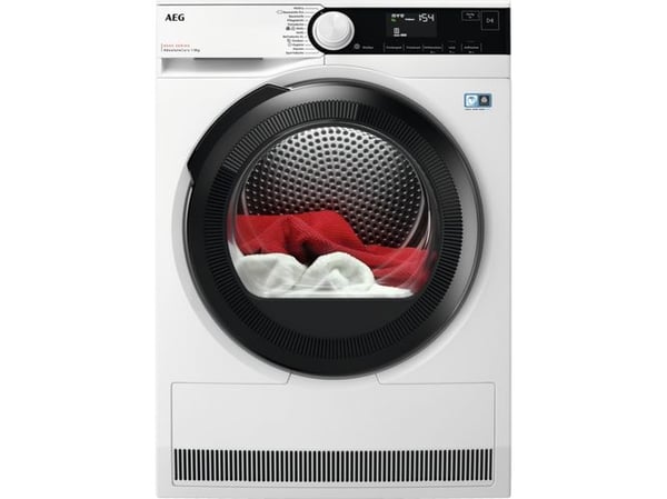 AEG Series 8000 TR8T70680, Fristående, Frontmatad, Värmepump, Vit, Rotations-, Lucka med glasfönster