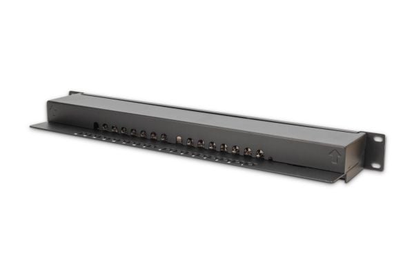 Digitus DN-91616S-B, IEEE 802.3af, IEEE 802.3at, RJ-45, Gull, 26/22, 30 N, Rackmontering