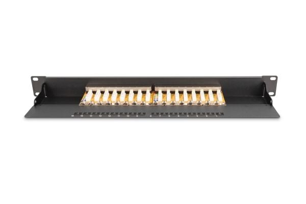 Digitus DN-91616S-B, IEEE 802.3af, IEEE 802.3at, RJ-45, Gull, 26/22, 30 N, Rackmontering