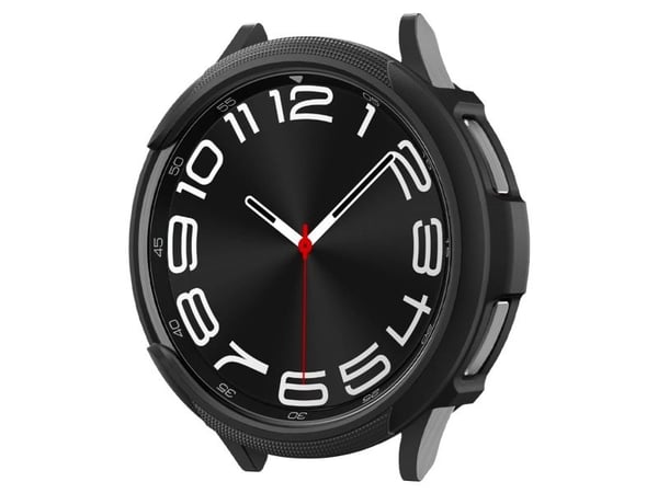 Spigen Liquid Air, Ask, Smartwatch, Svart, Samsung, Galaxy Watch 6 Classic (43mm), Termoplastisk polyuretan (TPU)