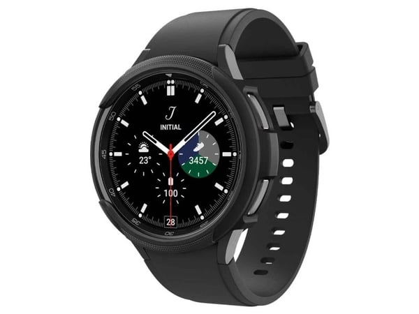 Spigen Liquid Air, Ask, Smartwatch, Svart, Samsung, Galaxy Watch 6 Classic (43mm), Termoplastisk polyuretan (TPU)