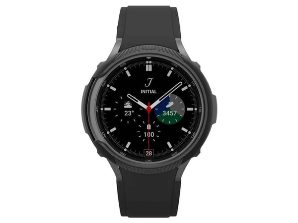 Spigen Liquid Air, Ask, Smartwatch, Svart, Samsung, Galaxy Watch 6 Classic (43mm), Termoplastisk polyuretan (TPU)