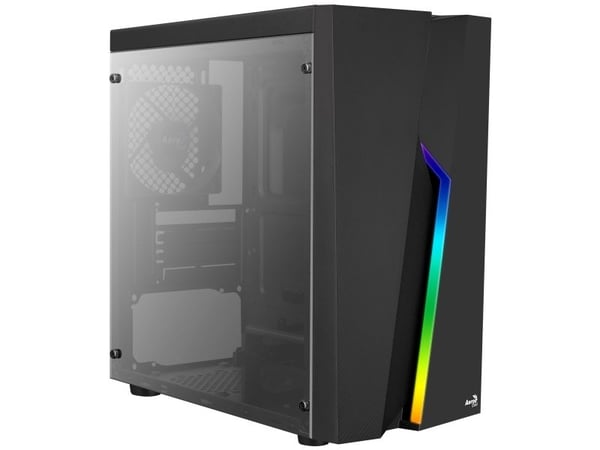 Aerocool Bolt Mini, Mini Tower, PC, Musta, mikro ATX, Mini-ATX, ABS-synteettinen, Akryyli, SPCC, Pelaaminen