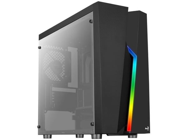 Aerocool Bolt Mini, Mini Tower, PC, Musta, mikro ATX, Mini-ATX, ABS-synteettinen, Akryyli, SPCC, Pelaaminen