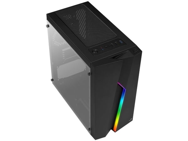 Aerocool Bolt Mini, Mini Tower, PC, Musta, mikro ATX, Mini-ATX, ABS-synteettinen, Akryyli, SPCC, Pelaaminen