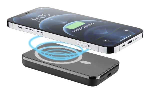 Cellularline 8018080449604, 5000 mAh, Langaton lataaminen, Musta