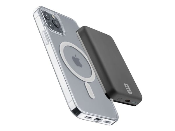 Cellularline 8018080449604, 5000 mAh, Langaton lataaminen, Musta
