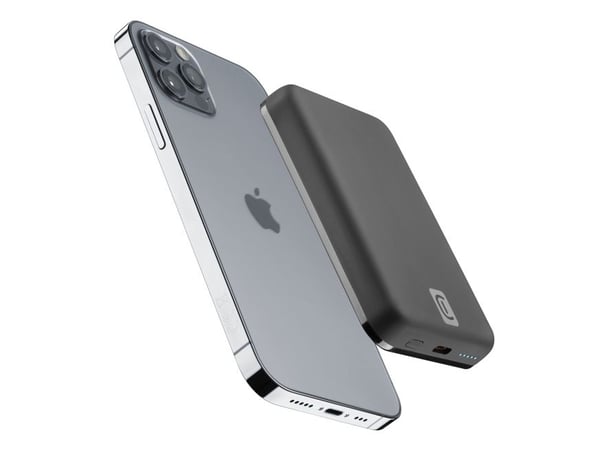 Cellularline 8018080449604, 5000 mAh, Langaton lataaminen, Musta