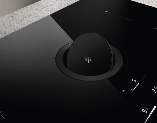 Elica NikolaTesla Switch Glow BL/F/83 - Induktionshäll - 4 kokplattor - Fördjupning - bredd: 80.7 cm - djup: 49.2 cm - Klass A+ - svart med nedåtri...