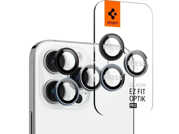 Spigen AGL06159, Linsskydd, Svart, Transparent, Härdat glas, Apple, iPhone 14 Pro / 14 Pro Max