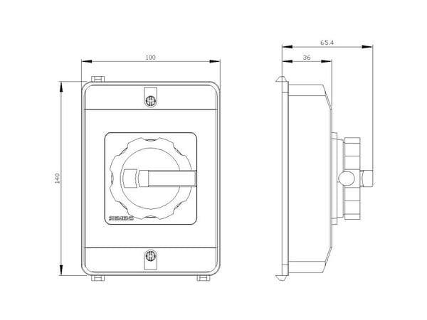 Siemens 3LD9224-3GH, Keltainen, Punainen, 183 g, 163 mm, 101 mm, 116 mm