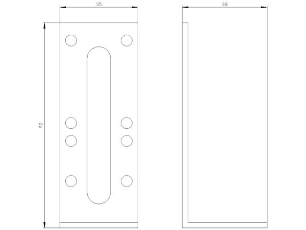 Siemens 8GK9911-0KK02 8GK99110KK02 Monteringsbrakett, 1 stk., stål, 130 mm, 200 mm, 25 mm, 74,5 g