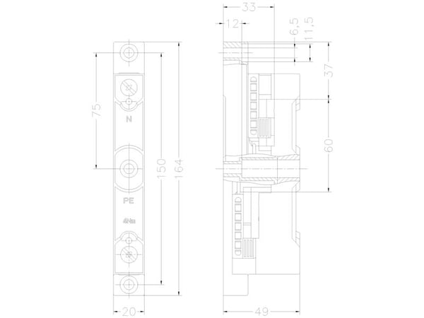 Siemens 8US1923-5AA00 Virtakisko 1 kpl