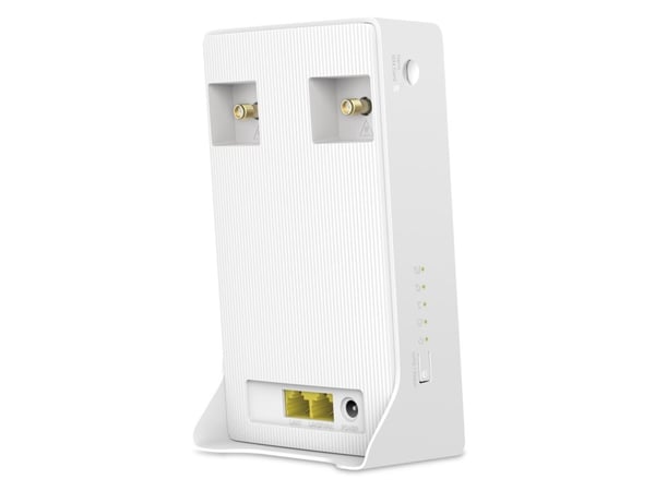 Mercusys MB110-4G, Wi-Fi 4 (802.11n), Singel-band (2,4 GHz), Nätverksansluten (Ethernet), 4G, Vit, Desktop router