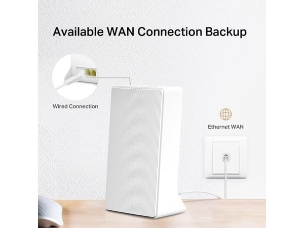 Mercusys MB110-4G, Wi-Fi 4 (802.11n), Singel-band (2,4 GHz), Nätverksansluten (Ethernet), 4G, Vit, Desktop router