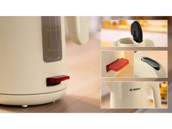 Bosch MyMoment TWK2M167 - Kjele - 1.7 liter - 2.4 kW - kremhvit