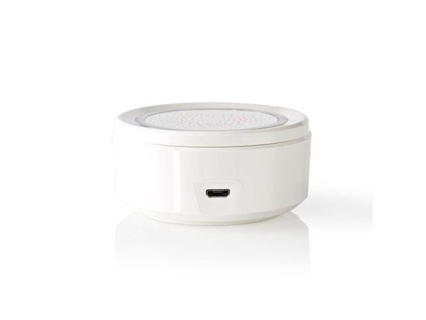 Nedis WIFISI10CWT, Trådlös siren, inomhus, 85 dB, Vit