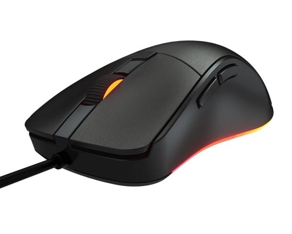 Cougar 3MSEXWOMB.0001, Oikeakätinen, Optinen, USB A-tyyppi, 6400 DPI, Musta