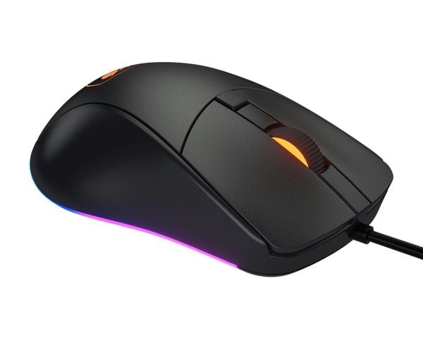 Cougar 3MSEXWOMB.0001, Oikeakätinen, Optinen, USB A-tyyppi, 6400 DPI, Musta