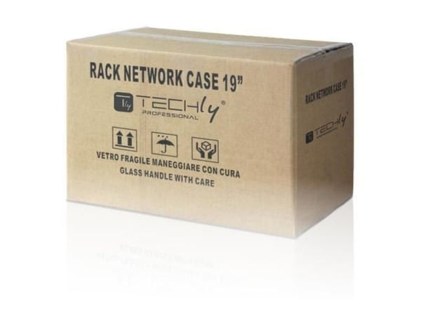 Techly I-CASE EL-1006G45, Seinään asennettava laitekehikko, 6U, 50 kg, 14,2 kg, Harmaa