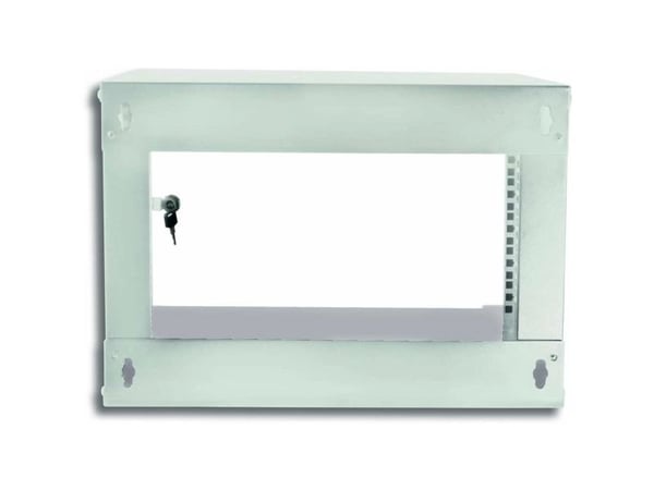 Techly I-CASE EL-1006G45, Seinään asennettava laitekehikko, 6U, 50 kg, 14,2 kg, Harmaa