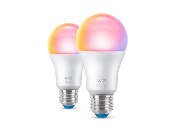 WiZ Lamppu 8,8 W (vastaa 60 W) E27 x2, Älylamppu, Wi-Fi/Bluetooth, Valkoinen, Wi-Fi 4 (802.11n), 802.11b, 802.11g, LED, E27