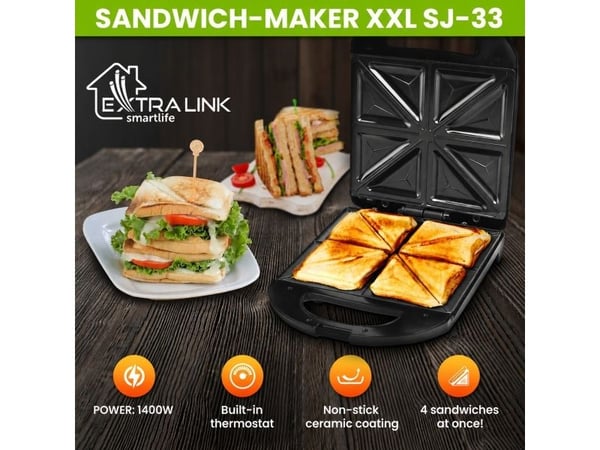 Extralink SMART LIFE SANDWICH-MAKER XXL SJ-33