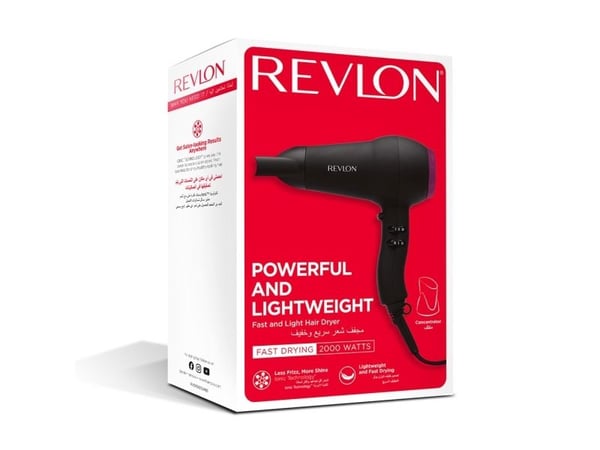 Revlon RVDR5823E1, Svart, 2000 W, 180 mm, 100 mm, 248 mm, 810 g
