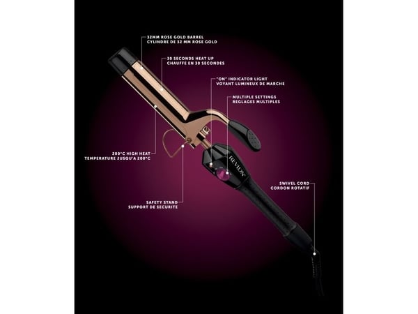 Revlon Long-Last Curl & Wave Curling Iron Hair Styling