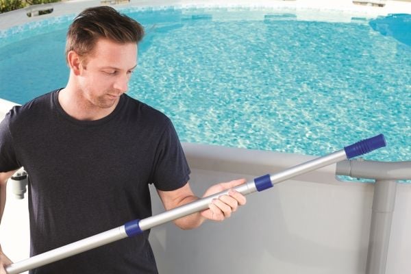 Flowclear E-Z-Broom -alumiininen uima-altaan puhdistussauva 360 cm (malli 2024)