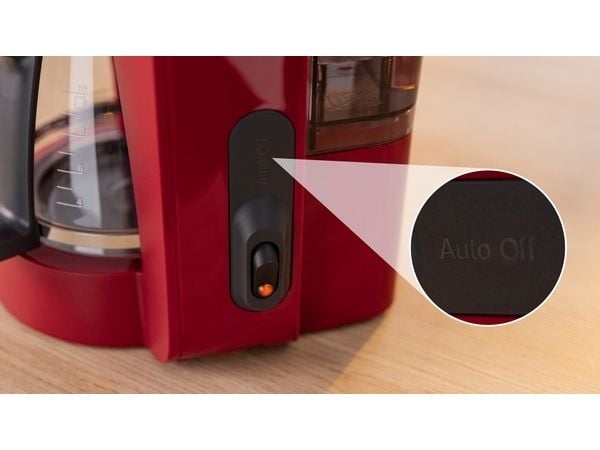 Bosch MyMoment TKA2M114 - Kaffemaskin - 14 kopper - deep red/black gray