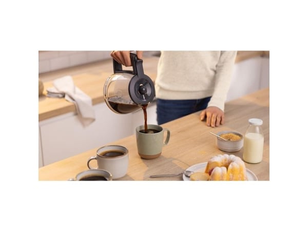 Bosch TKA3M131, Kaffebrygger (drypp), 1,25 l, Malt kaffe, Hvit