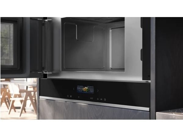 Siemens iQ700 BF722L1B1 Inbyggd mikrovågsugn - 21 liter - 900 W - svart/rostfritt stål