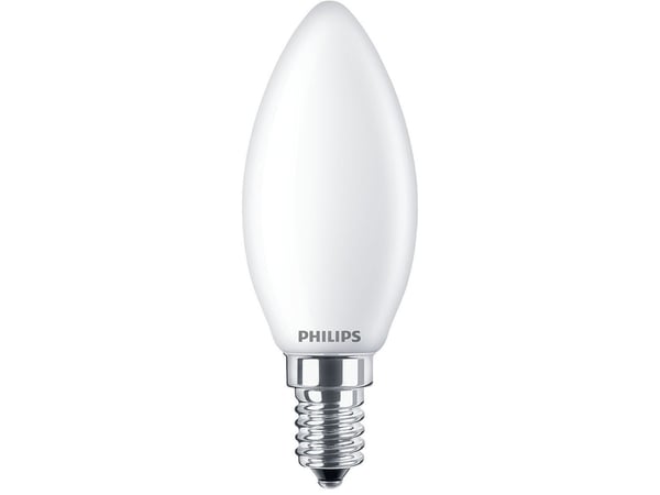 Philips CorePro - LED-lyspære - form: B35 - mattslipt finish - E14 - 6.5 W (ekvivalent 60 W) - klasse E - kjølilg hvitt lys - 4000 K
