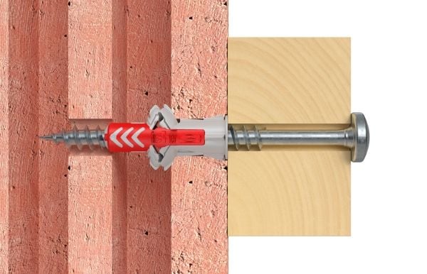 Fischer 535001, Kit med skruv och väggplugg, Tegel, Betong, 40 mm, 8 mm, 5 cm, 1,25 cm