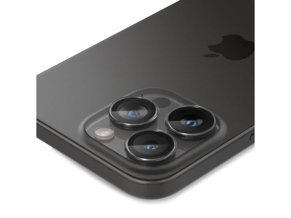 Spigen GLAS.tR EZ Fit Optik Pro, Apple, iPhone 15 Pro / 15 Pro Max / 14 Pro / 14 Pro Max, Reptålig, Transparent, 2 styck