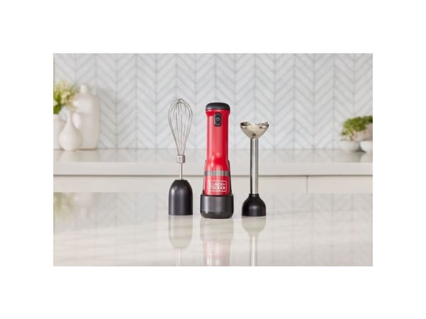 BLACK+DECKER BCKM1012KR-QW - Håndmikser trådløs - rød