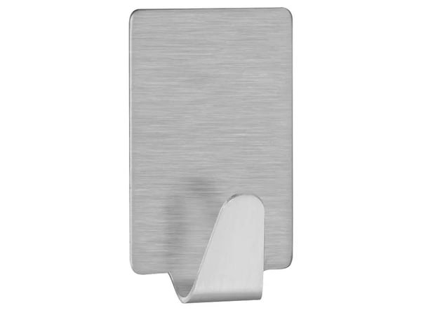 TESA 66612-00000-00, Innendørs, Universalkrok, Rustfritt stål, Metall, Limstrimmel, Rektangel