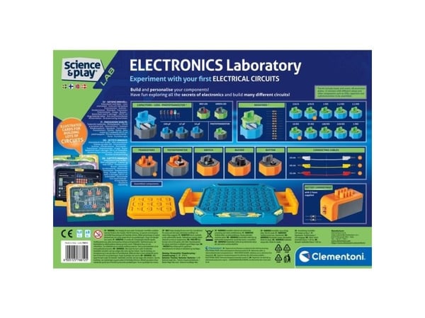 Clementoni Science & Play Electronics Laboratory, Koepakkaus, Sähkö, 8 vuosi/vuosia, Valikoidut värit