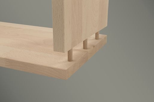 wolfcraft GmbH 2908000, Rund, Bøg, 8 mm, 4 cm